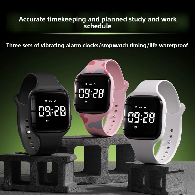 Running Watch - Детские умные часы с LED-дисплеем, бесшумной
