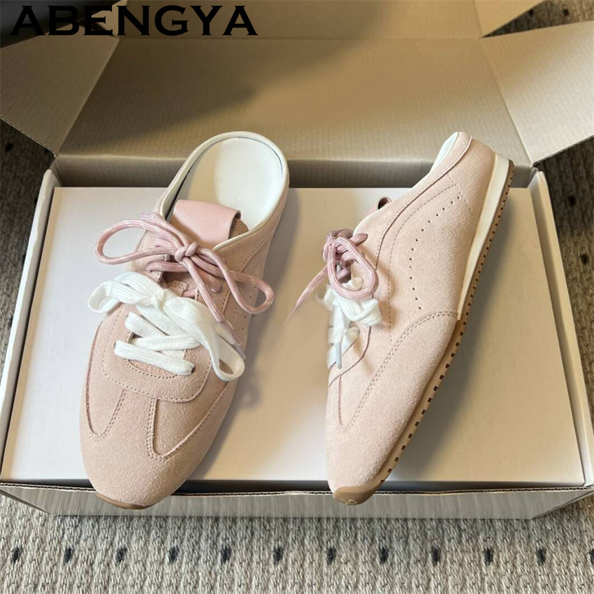 Running Shoes Women - Женские повседневные тапочки на плоской подошве