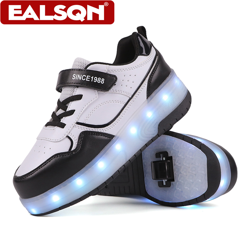 Running Shoes Men - Новые детские роликовые коньки с LED-подсветкой,