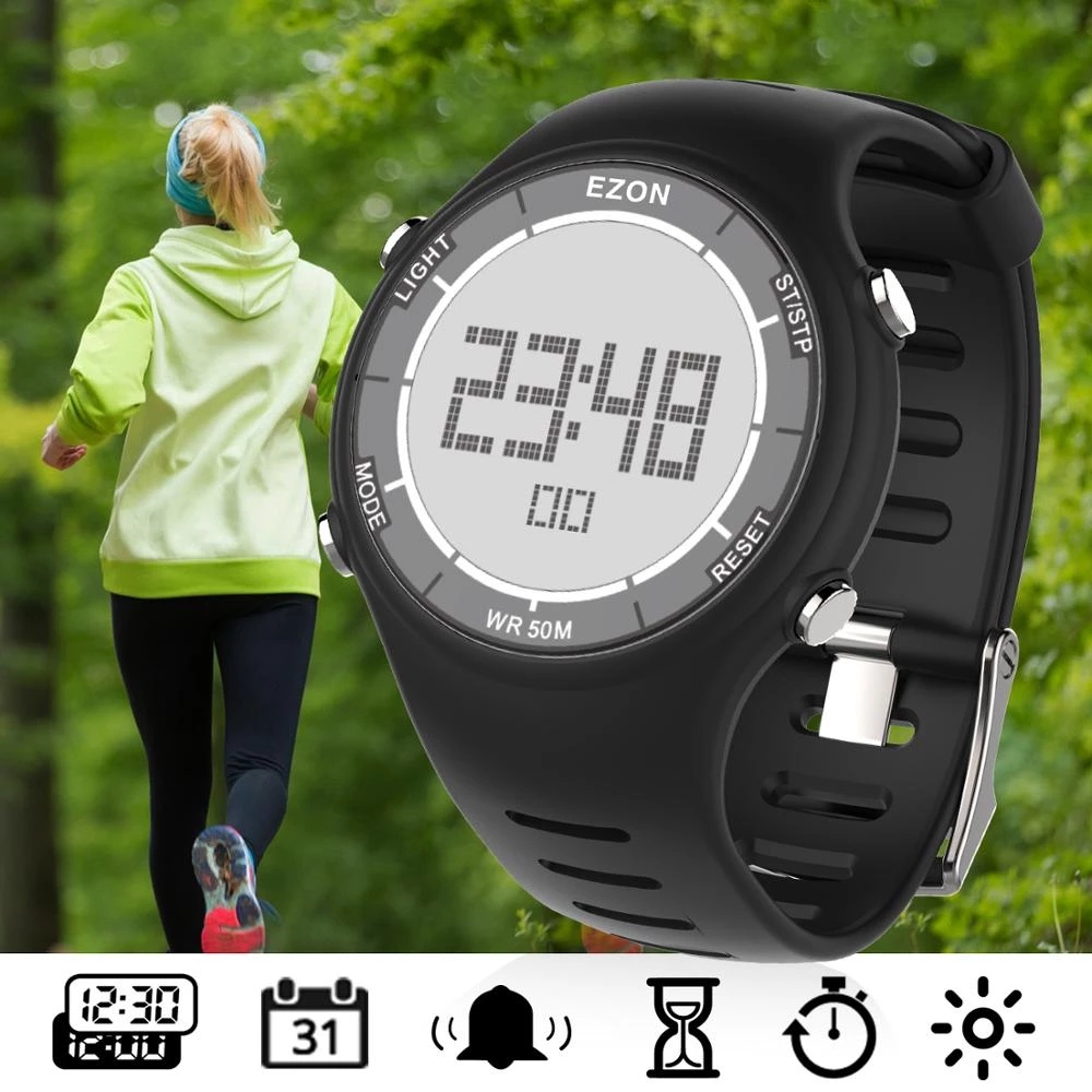 EZON новые модные женские цифр – обзор и цена Running Watch
