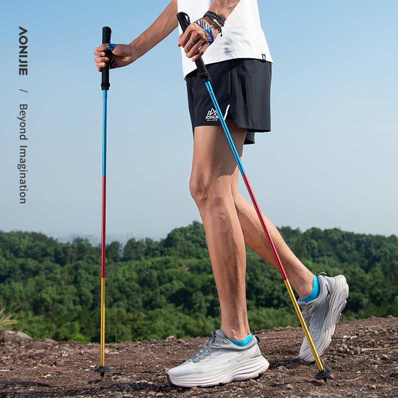 2 шт. AONIJIE Новые складные т – обзор и цена Trekking Pole Carbon