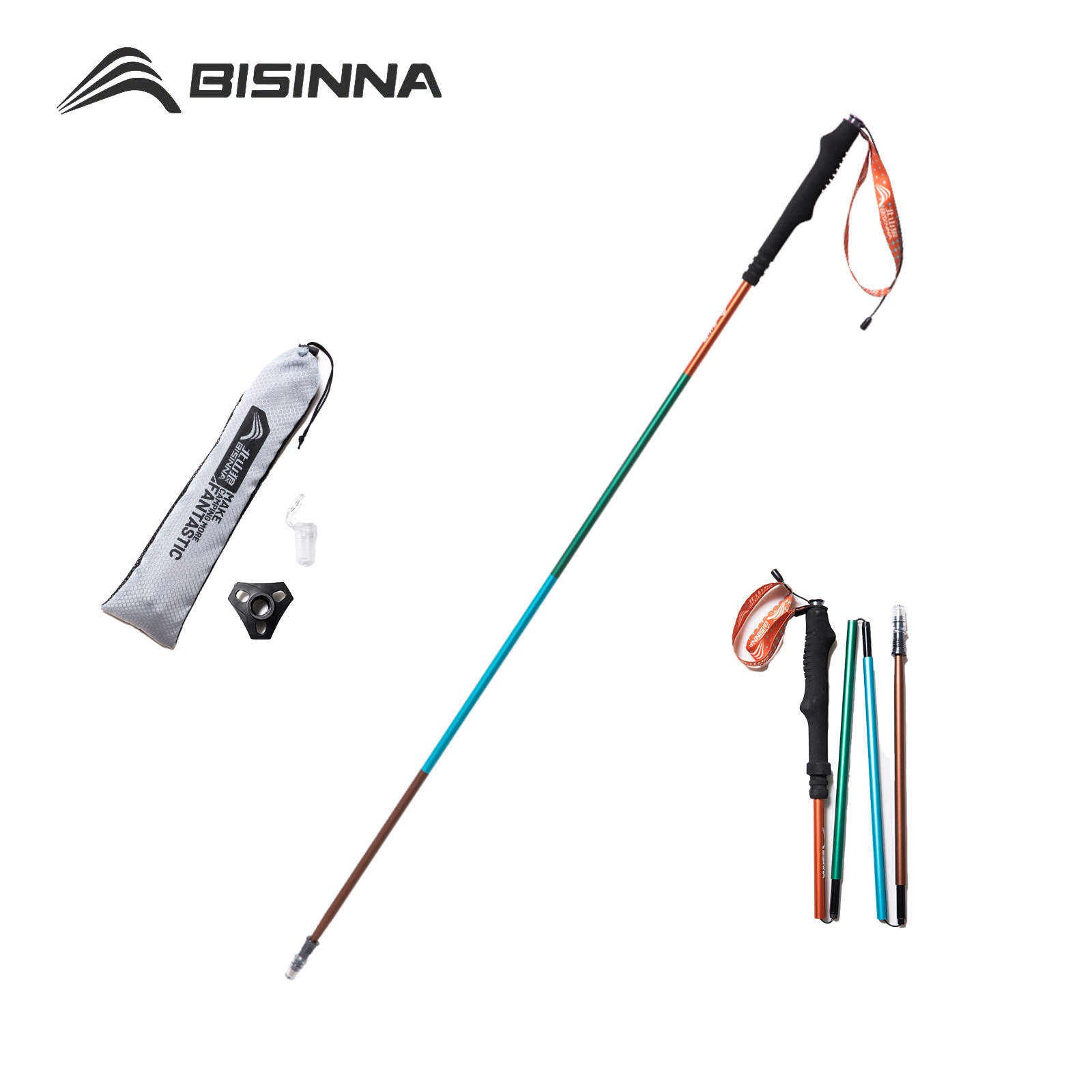 BISINNA 2 шт. Ультралегкие тре – обзор и цена Trekking Pole Carbon